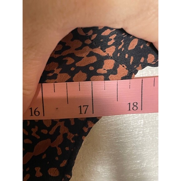 Urban Outfitters Cropped Button Down Shirt Animal Print Retro Pin Up Size XS - Picture 10 of 12